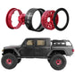 Hybdx Rc 1.9 Inch Aluminum Alloy Beadlock Wheel Rim Hub 4Pcs Suit For 1:10 Rc Crawler Axial Scx10 Scx10 Ii Trx4 Rc4Wd D90(Red 4