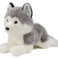 Ice King Bear Lifelike Siberian Husky Stuffed Animal - Plush Toy - 13 Inches Length (Weighted)