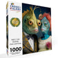 Cross & Glory 1000 Piece Jigsaw Puzzle - Zorin and Etrax Alien Artwork, Large Size, 1.8mm Thick Cardboard, Part of Meet The Aliens Series