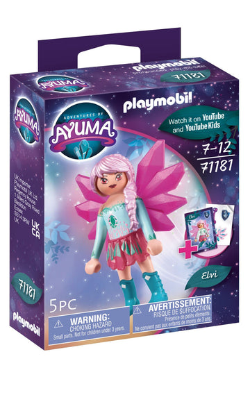 Playmobil 71181 Adventures Of Ayuma - Crystal Fairy Elvi, Fairies, Mystical Adventures, Fun Imaginative Role-Play, Playset Suitable For Children Ages 7+