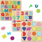 Shinetoy Entertain Kids Shinetoy Wooden Puzzles For Toddlers, Wooden Abc Alphabet Number Shape Puzzles Toddler Learning Puzzle T