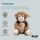 Steiff Bodo Monkey  enhanced Monkey Stuffed Animal  Monkey Toys  Stuffed Monkey  Monkey Plush  Cute Plushies  Plushy Toy for Girls Boys and Kids  Soft Cuddly Friends (Brown  12)