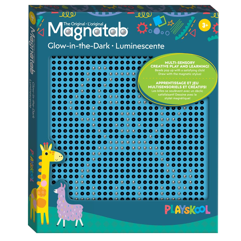 Playskool Magnatab - Glow-In-The-Dark - Learning And Sensory Drawing Tool - For Kids Ages 3 And Up