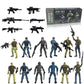 MQSTARSRISE Toy Soldiers Action Figures  6 Pcs Army Men Action Figure Play Set for Kids  US Army Men and SWAT Team Toy with Military  Accessories for Kids Toddler Boy