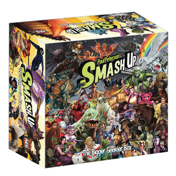 Aeg Smash Up: Bigger Geekier Box | Card Game Storage Solution | Includes Geeks & All-Stars Factions | 2-4 Players | Ages 14+ | 30-45 Minute Playtime
