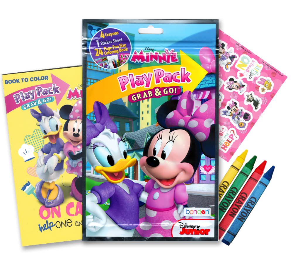 Disney Minnie Mouse Coloring And Activity Book Bundle With Imagine Ink Coloring Book, Play Pack, Stickers And More