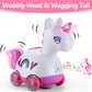 Wanonoo Unicorn Baby Toys 6-12 Months - Press & Go Musical Light Infant Baby Crawling Baby Toys 12-18 Months, Tummy Time Toys Fo