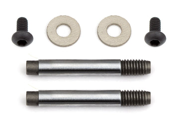 Team Associated TC7.1 Shock Shafts, Sterling Silver 31746