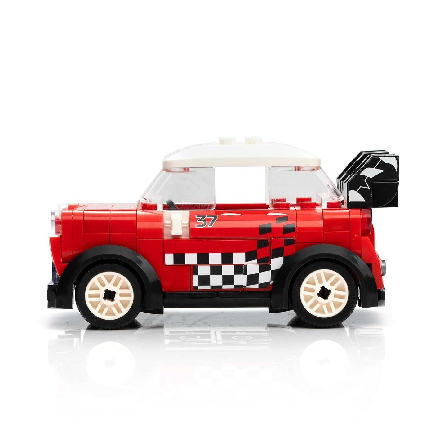 Block Builder Racing Car Building Block Set. Racing Car Building Blocks For Kids And Adults (Red)