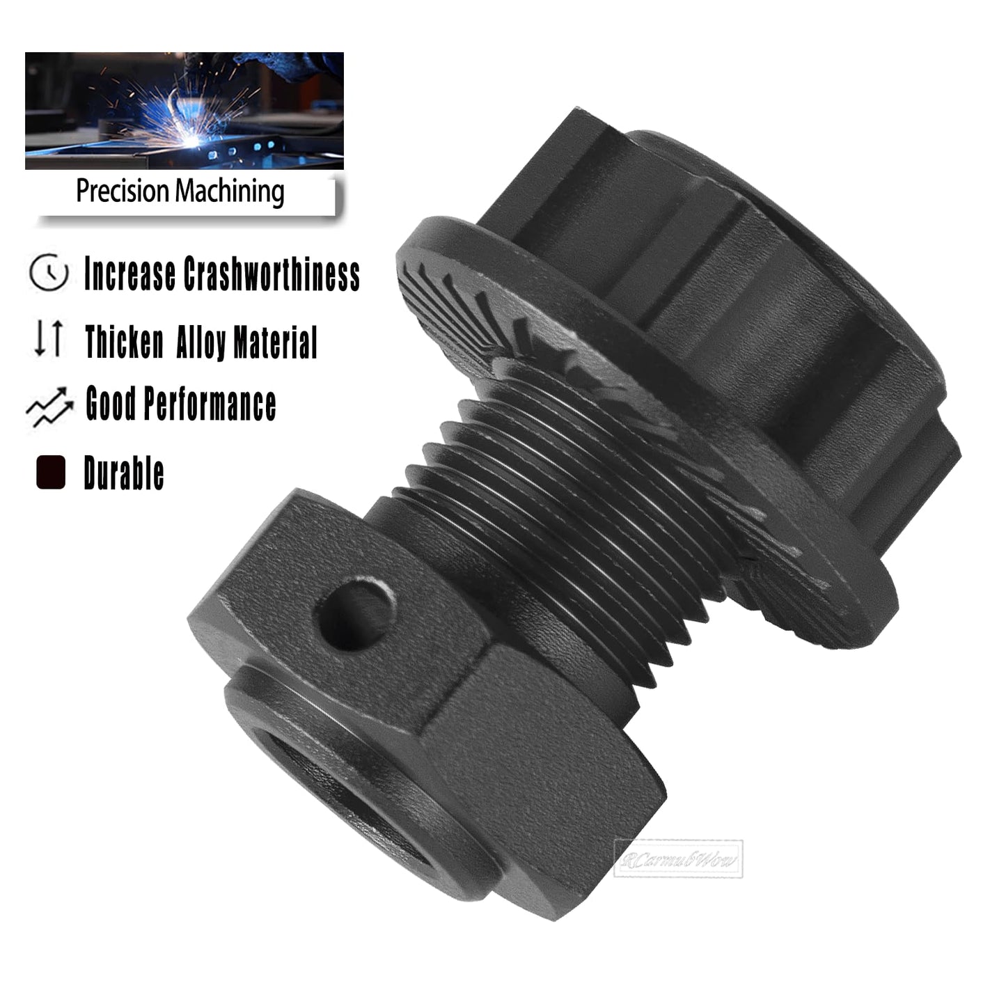 RcarmubWow RC 17MM Wheel Hex Hubs & Wheel Nuts & Wheel Wrench Upgrades Part for 1/8 Mojave 4x4 4S BLX,1/10 Outcast 4S V2 BLX,Kra
