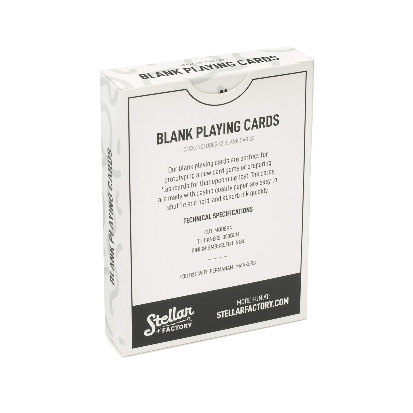 Stellar Factory enhanced Blank Playing Cards - Game Design  Prototyping  and Flashcards (3 Count)