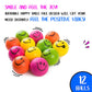 Neliblu Neon Smile Stress Balls For Adults And Kids - Foam Squeeze Balls For Stress Alleviation, Relaxation And Fun - Pack Of 12 Happy Face 2.5-Inch Stress Balls - Ideal For Parties, Therapy, And Toys