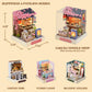 Lannso DIY Dollhouse Miniature Kit  Doll House Kit with Dust Proof Cover  Mini Handmade Wooden Dollhouse Toys for mature-themed Gift(QT41)