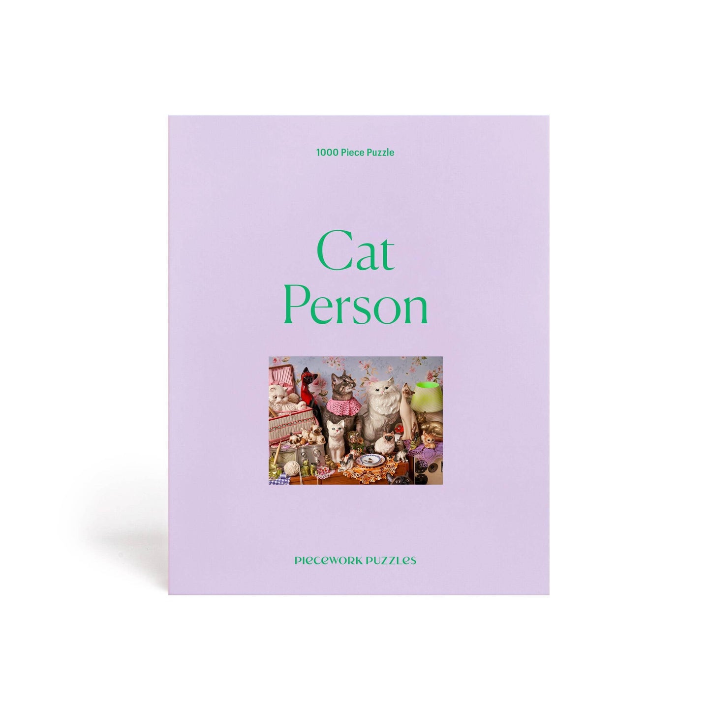 Piecework Cat Person 1000 Piece Puzzle For Adults, Challenging Jigsaw With Cats And Purrr-Fect Imagery, Soft-Touch Puzzle Gift -