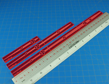 Litko Space Fighter Multi-Range Fire Gauge Set | Compatible With Star Wars: X-Wing | Set Of 3 (Fluorescent Pink)