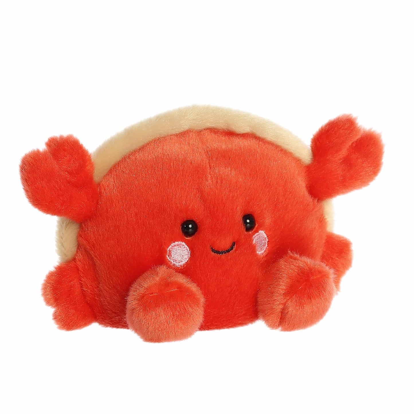 Aurora Adorable Palm Pals Tide Hermit Crab Stuffed Animal - Fun Collectible Plush for Kids and mature-themed Collectors - Perfect for Decorating Rooms and Birthday Gifts - Red 5 Inches