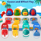 Interactive Cause And Effect Toys For Toddlers 1-3, Pop Up Vehicles Toys For Boys Girls, Sensory Baby Montessori Toys For 1 Year