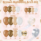 Bhucutu 156 Pieces Brown Balloons Arch Kit, Caramel Brown Balloon Garland For Baby Shower, Birthday, Bachelor Party Decorations