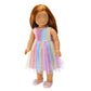 Barwa Doll Clothes And Accessories For 18 Inch Dolls Mermaid Casual Tutu Dress, Outfits, Swimsuit, Underwear… (J: 2 Pcs Rainbow Tutu Dresses)