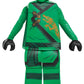 Lloyd Costume For Kids, Prestige Lego Ninjago Legacy Themed Children'S Charcter Outfit, Child Size Small (4-6) Green