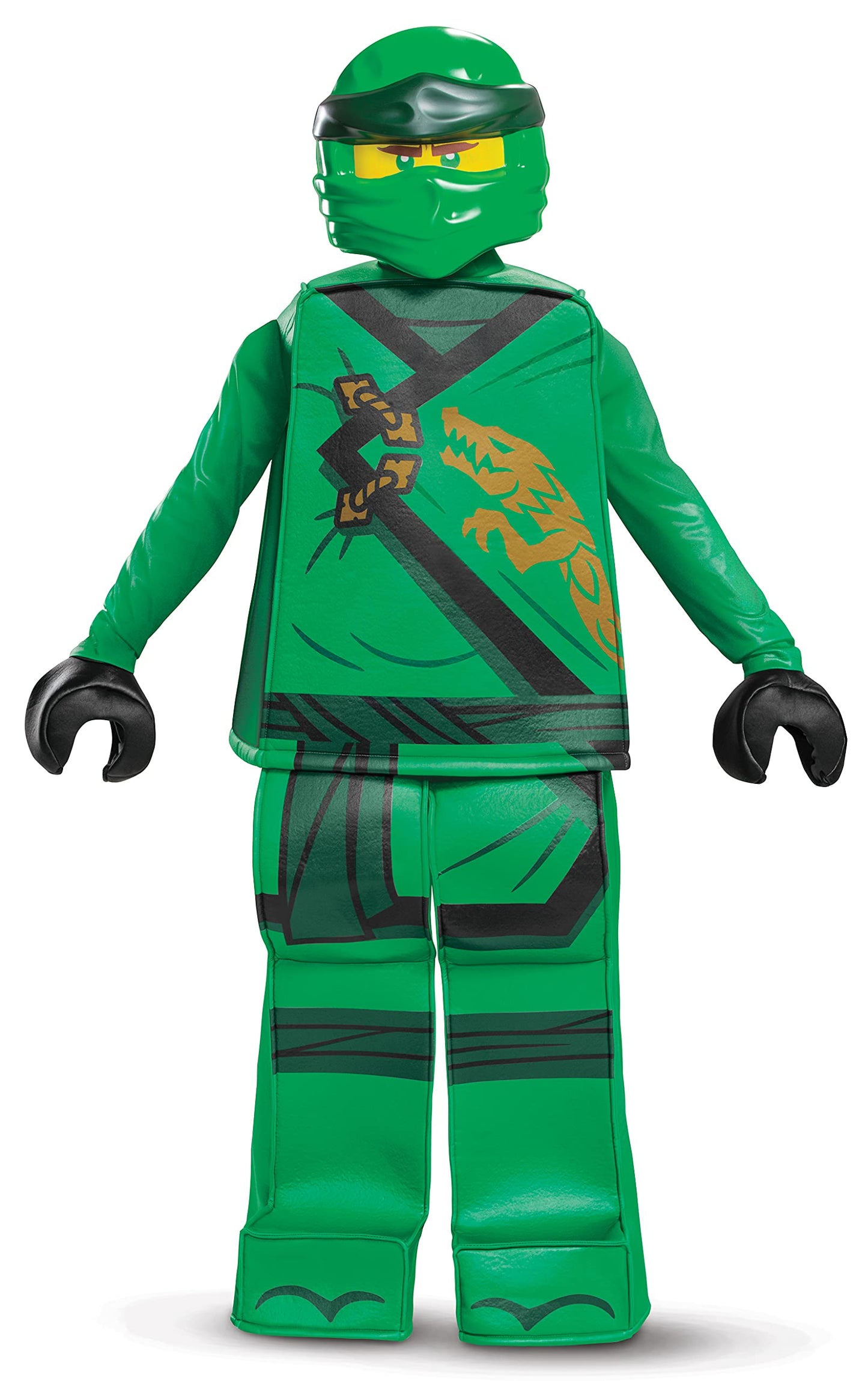 Lloyd Costume For Kids, Prestige Lego Ninjago Legacy Themed Children'S Charcter Outfit, Child Size Small (4-6) Green