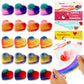 20 Packs Valentines Day Gift Cards With Colorful Slime,Heart Shaped Galaxy Slime Stress Relief Fidget Toy For Kids,Classroom Exc