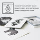 Wee Gallery Black And White Animal Art Cards For Babies, Durable High Contrast Vision Cards, Brain Development Educational Learning Tool For Newborn, Infant, Baby, Toddler - Rainforest Animals