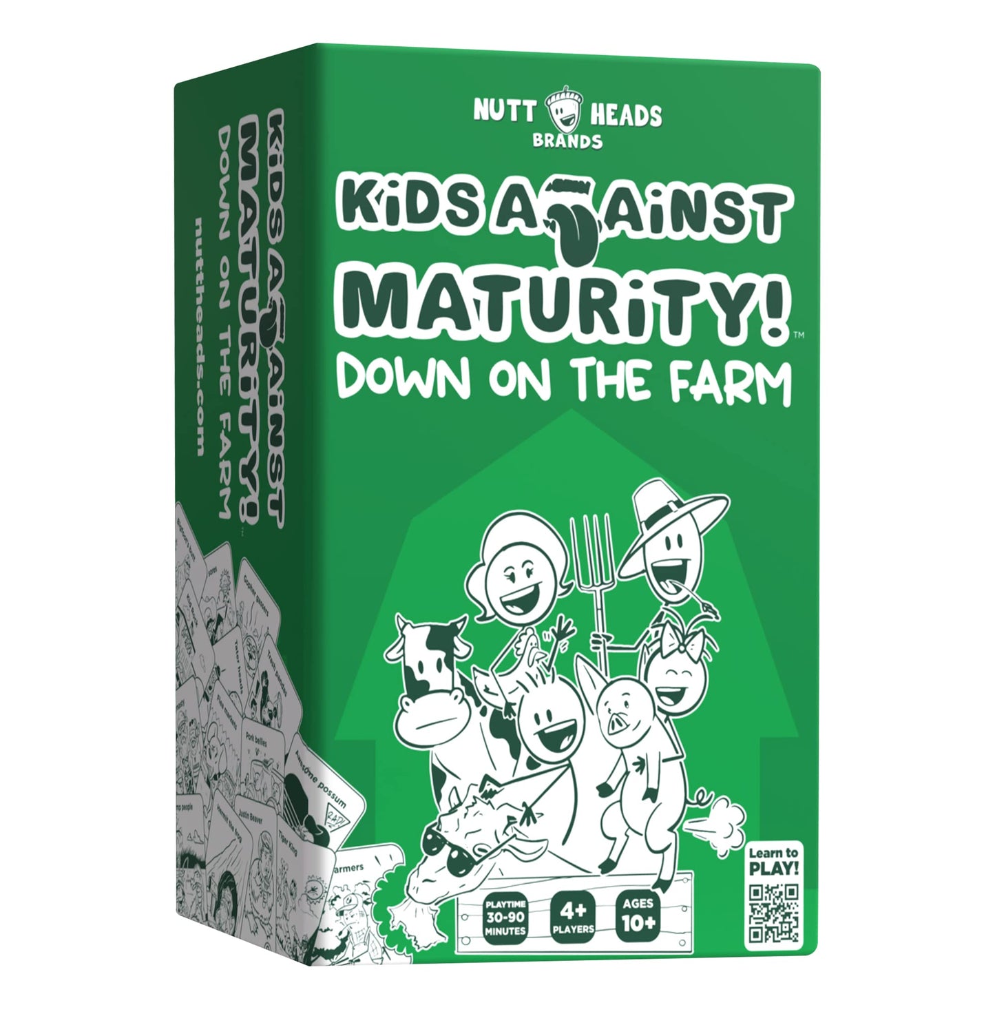 Kids Against Maturity Card Game - Farm Edition, Hilarious Family Fun, Model KAM-FARM, Paper Material