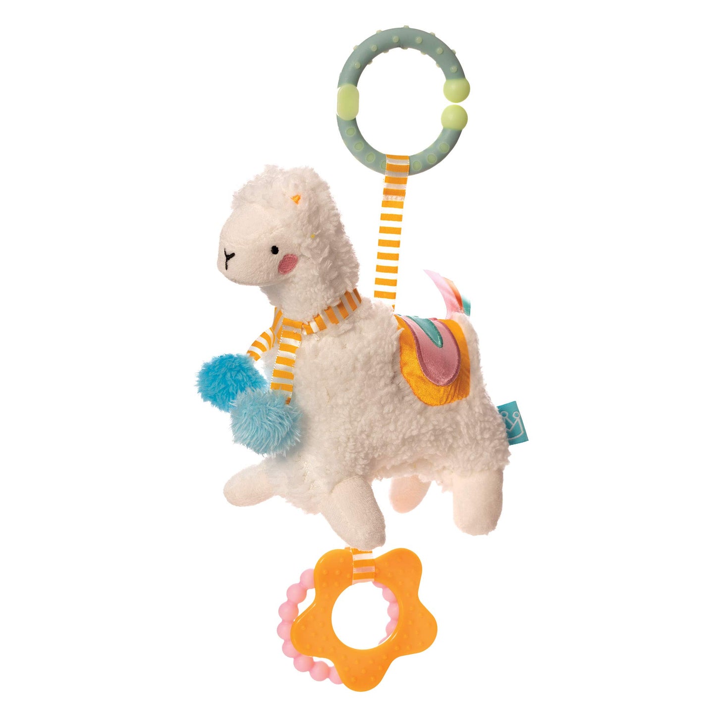 Manhattan Toy Llama Clip-on Teething Toy, Multicolor, One Size, Model 218260, Ideal for Baby Travel