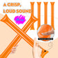 Cssopenss 50 Pcs Orange Thunder Sticks Thicken Plastic Cheersticks Orange Inflatable Thunder Sticks Sporting Events Team Spirit