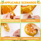 NOVWANG 18pcs Orange Fruit Balloon, Cartoon Citrus Fruit Balloons for Little Cutie Baby Shower Party Citrus Foil Balloon Citrus