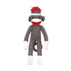 Plushland Adorable Brown Sock Monkey, The Original Traditional Hand Knitted Stuffed Animal Toy Gift-For Kids, Babies, Teens, Girls And Boys Baby Doll Present Puppet 20 Inches