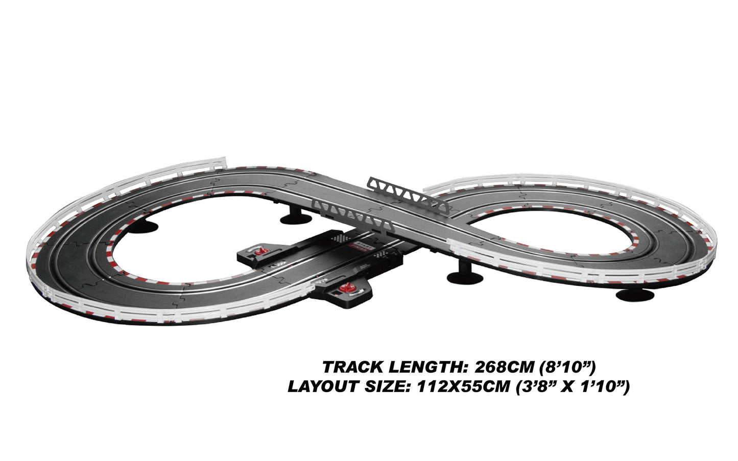 Joysway Super 153 Slot Car Racing Set - Large Red Plastic Model 2153