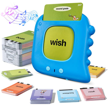 Timingsxd Talking Flash Cards For Toddlers, 540 Sight Words Flash Cards Speech Therapy Toys - Learning Educational Gifts For Age 1 2 3 4 5 6 Years Old Boys And Girls(540 Sight Words_Blue)