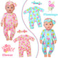 Ecore Fun 5 Sets Baby Doll Clothes And Headbands Baby Doll Accessories Set For 14 -16 Inch Doll, Total 10 Pcs Cute Pattern Jumpsuit Doll Clothes And Accessories For 15 Inch Baby Dolls 18 Inch Dolls