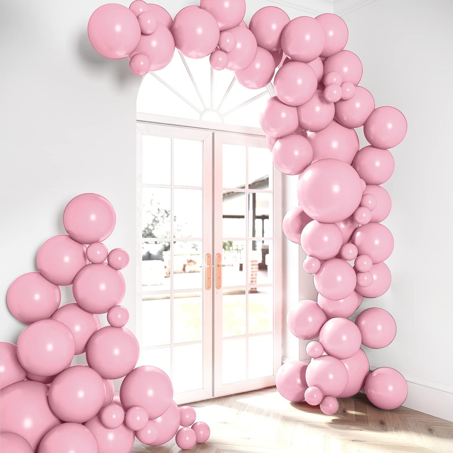 House Of Party Pastel Pink Balloons | Valentine'S Day Balloons Garland Kit, 5/12/18 Inch | Balloon Arch For Birthday Party, Wedd