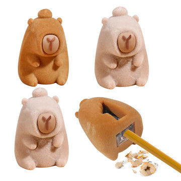 Funblast Capybara Shape Pencil Sharpener For Kids - Set Of 4 Pcs Sharpener For Kid, Stationery Items Aesthetic, Stylish Sharpene