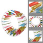MorTime Inflatable Roller Float  52'' Colorful Water Wheel  Swimming Pool Roller Toy for Kids and mature-themeds Outdoors