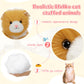 Tezituor 17" Realistic Cat Plush Toy Set, Long-Hair Stuffed Animals, Orange & Golden, Ideal Birthday Gift for Kids