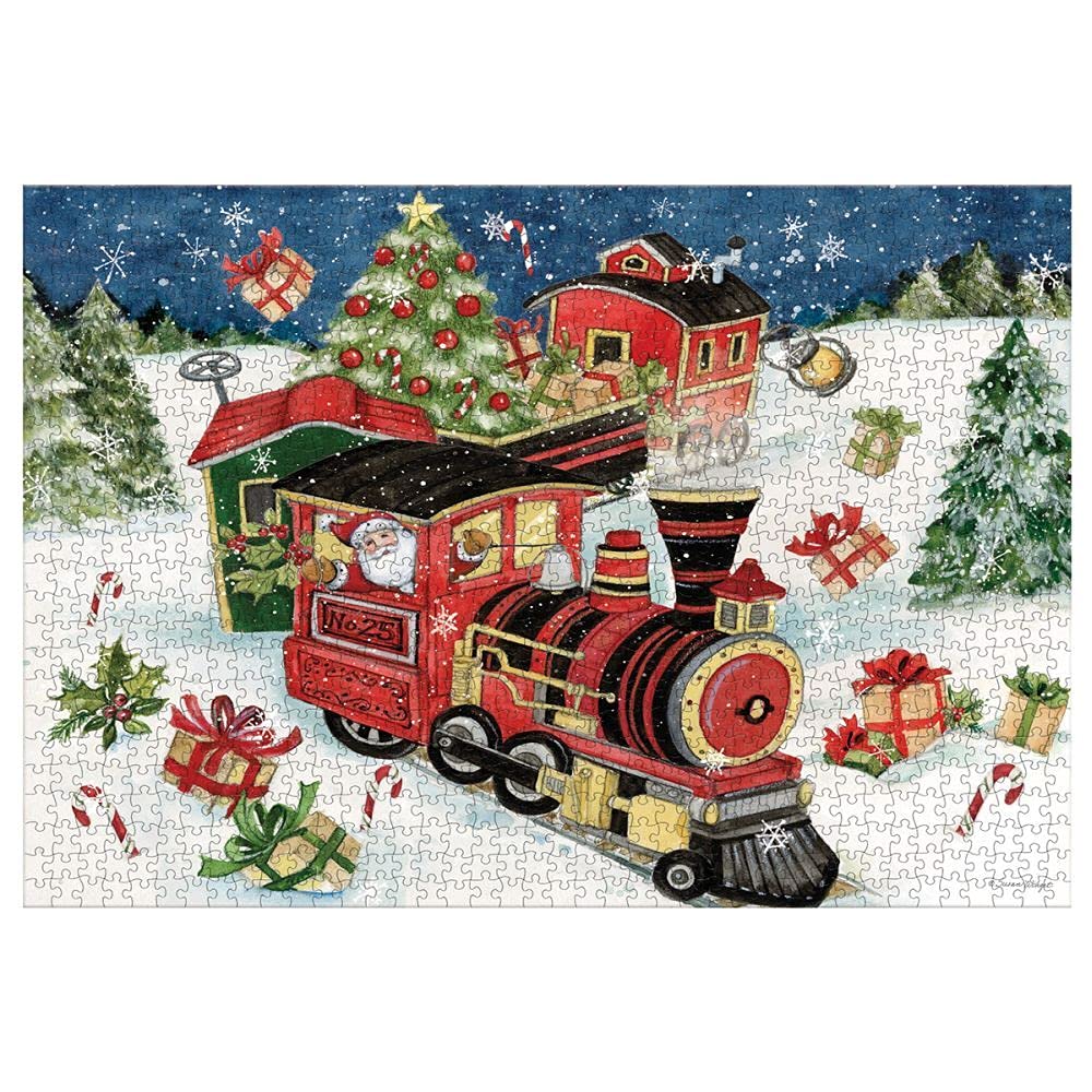Lang 1000 Piece All Aboard Puzzle - Cardboard, Multicolor, Model 5038051