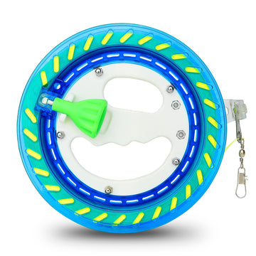 Yfafengs Kite Reels For Adults, 1000Ft Line Spool Winder, Kite String Spool With Lock, Blue, 7 Inches