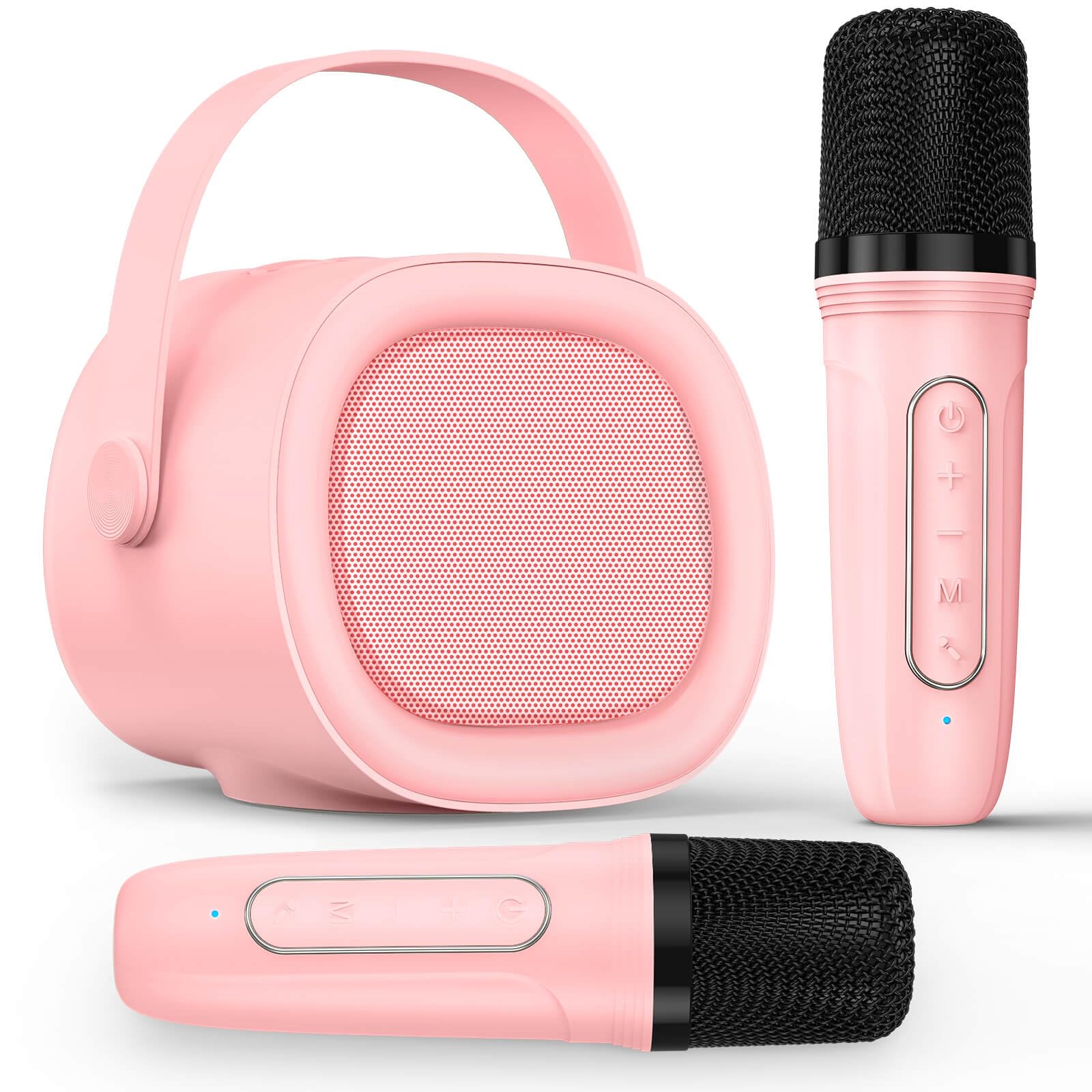 Lenrue Karaoke Machine For Kids With 2 Wireless Microphone, 4 Magic Voices, Karaoke For Girls Boys, Best Birthday Gifts For Kids