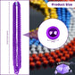 Shaoqinlin 144 Pcs Purple Mardi Gras Beads, 33'' 7 Mm Metallic Purple Bead Necklaces Halloween Beaded Necklaces Purple Party Bea