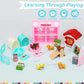 SweetAce 32Pcs Dog Toys for Kids Pretend Play Dog Figures Playset Toddlers Toy Interactive Puppy Role Play Set Realistic Dogs Ca