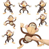 Inflatable Monkeys 27 Inch, 6-Pack Monkey Safari Party Supplies Inflatable Safari Animals Monkey Themed Birthday Party Decorations For Safari, Jungle Themed Birthdays, Blow Up Party Favors Supplies