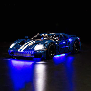 Vonado Led Light Kit Compatible With Lego 2022 Ford Gt 42154, Diy Technic Ford Gt Light Kit Compatible With Lego Car Compatible With Adults 42154 (No Model)