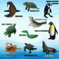 Higherbros 10Pcs Sea Animal Action Figures Toy For Kids, Great For Kids Stocking Stuffer, Bath Toys, Beach Toys, Cake Topper And
