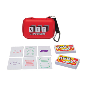Playmonster Set Card Games For Kids - Travel Case Bundle, Cards Included, Matching Game, Learning Games, Fun Family Games, Game 