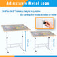 Fanwer Adjustable Puzzle Table - 35"x26", Grey Wood, 1500 Piece, with Drawers, Angle & Height Adjustable for Adults & Kids