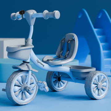 Lifelong Kids Tricycle With Eva Wheels, Bell And Storage Basket/Baby Trike/Age Group 2 Year To 5Years/ Blue (Llktc06)